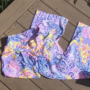 Lilly Pulitzer lounge pants, beautiful lavenders and pinks, XS